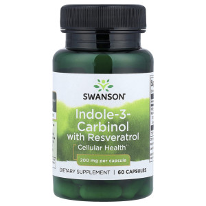 Swanson, Indole-3-Carbinol with Resveratrol, 200 мг, 60 капс