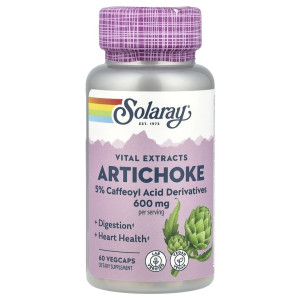 Solaray, Artichoke 600 мг, 60 капс (30 порций)