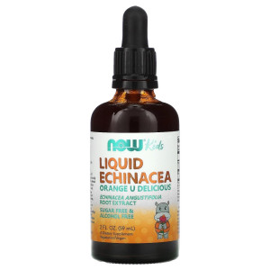NOW, Kid's liquid echinacea, 59 мл (197 порций)