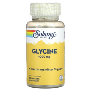 Solaray, Glycine 1000 мг, 60 капс (60 порций)
