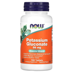 NOW, Potassium Gluconate