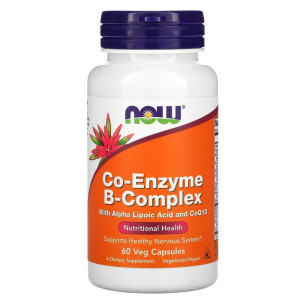 NOW, Co-Enzyme B-Complex, 60 ΠΊΠ°ΠΏΡ (30 ΠΏΠΎΡΡΠΈΠΉ)