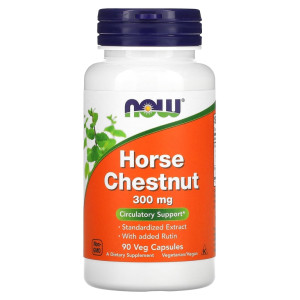 NOW, Horse Chestnut 300 мг, 90 капс