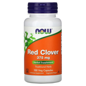 NOW, Red Clover, 375 мг, 100 капс (50 порций)
