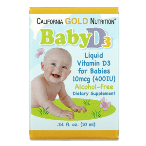 California GOLD Nutrition, Baby Vitamin D3 400 iu,10 мл (300 порций)