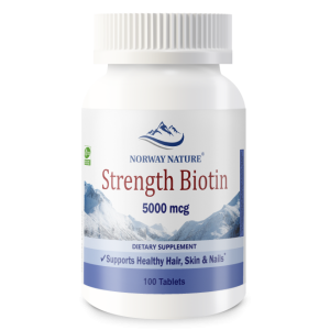 Norway Nature, Biotin 5000 мкг, 100 табл (100 порций)