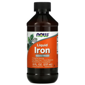 NOW, Iron Liquid, 237 мл (24 порции)