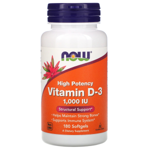 NOW, Vitamin D3 1000 МЕ