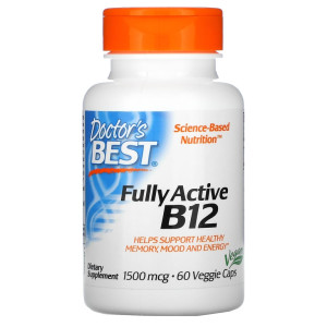 Doctor's Best, Fully Active B12, 60 табл (60 порций)