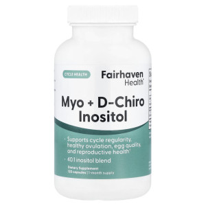 Fairhaven, Myo D Chiro Inositol, 120 капс (30 порций)