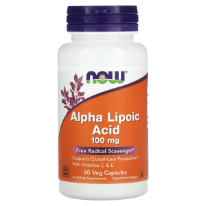 NOW, Alpha Lipoic Acid, 100 мг