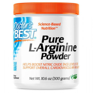 Doctor's Best, Pure L-Arginine Powder, 300 г (50 порций)