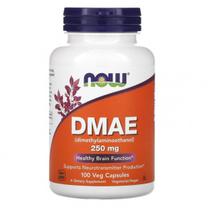NOW, DMAE 250 mg, 100 капс (100 порций)