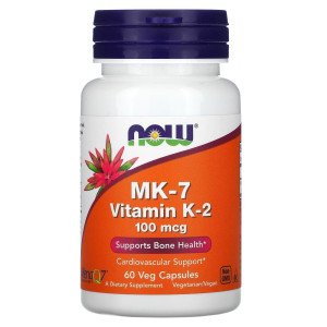 NOW, MK-7 Vitamin K-2, 100 мкг
