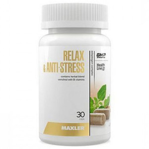 MAXLER, Relax & Anti-Stress Complex, 30 капс (30 порций)