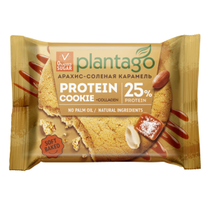 Plantago, Печенье высокобелковое Protein Cookie, 40 г