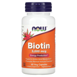 NOW, Biotin, 5000 мкг