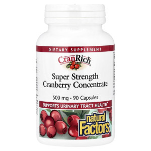 Natural Factors, Super Strength Cranberry Concentrate 500 мг, 90 капс (90 порций)
