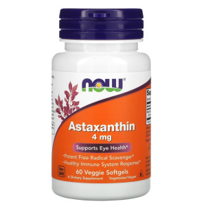 NOW, Astaxanthin 4 мг