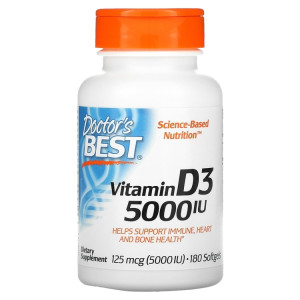 Doctor's Best, Vitamin D3 5000 МЕ
