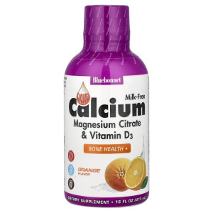 Bluebonnet, Calcium Magnesium D3, 473 мл