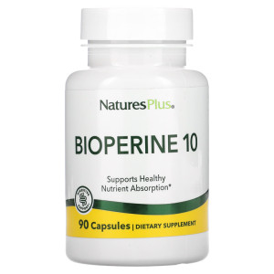Natures Plus, Bioperine 10, 90 капс (90 порций)