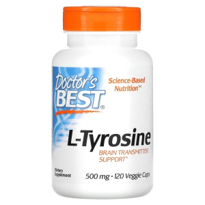 Doctor's Best, L-Tyrosine 500 mg, 120 капс (120 порций)
