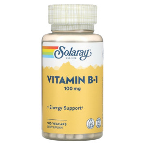 Solaray, Vitamin B-1 100 мг, 100 капс (100 порций)