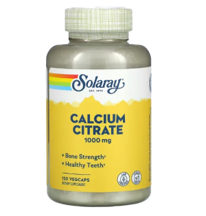 Solaray, Calcium Citrate, 120 капс (30 порций)