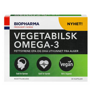 Biopharma, Vegetabilsk Omega-3, 30 капс (15 порций)