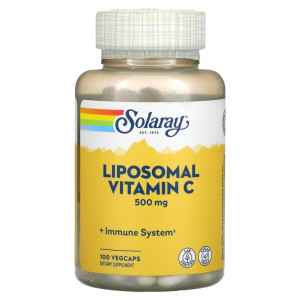 Solaray, Liposomal Vitamin C 500 мг, 100 капс (100 порций)