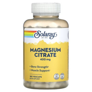 Solaray, Magnesium Citrate, 400 мг