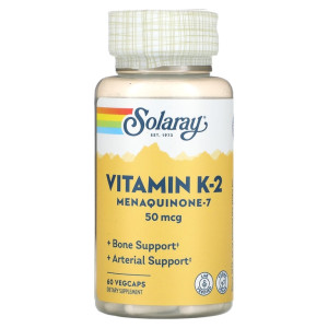 Solaray, Vitamin K-2 (MK-7) 150 мкг, 30 капс (30 порций)