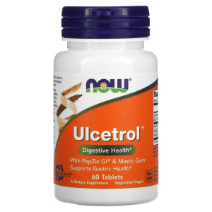 NOW, Ulcetrol With PepZin GI, 60 табл (60 порций)