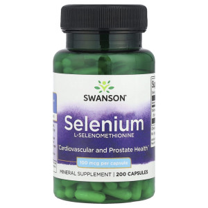Swanson, Selenium 100 мг, 200 капс