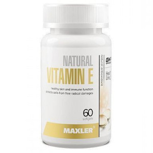 MAXLER, Vitamin E 150 мг, 60 капс (60 порций)