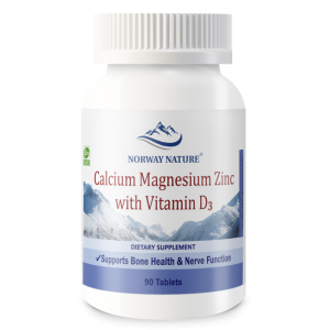 Norway Nature, Calcium Magnesium Zinc +D3, 90 табл (30 порций)
